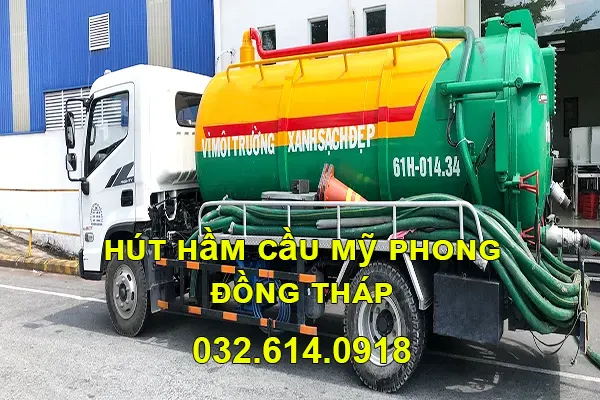 hút hầm cầu Mỹ Phong Đồng Tháp uy tín