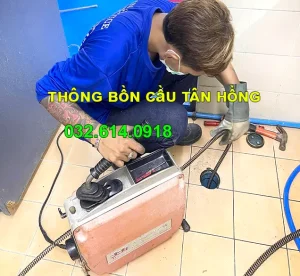 thông bồn cầu Tân Hồng