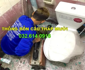 thông bồn cầu Tháp Mười