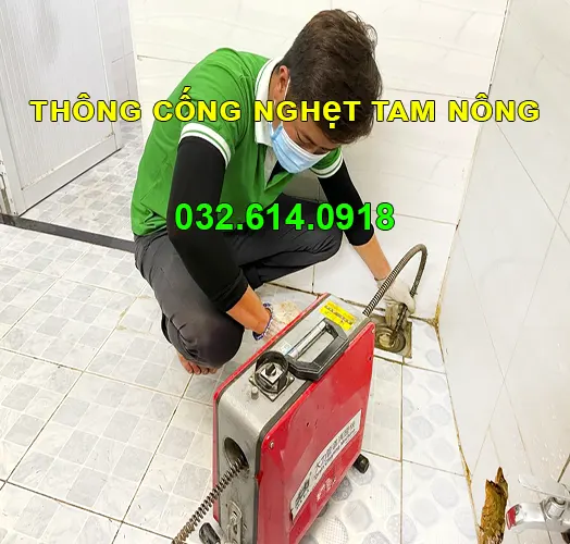 thông cống nghẹt Tam Nông chuyên nghiệp