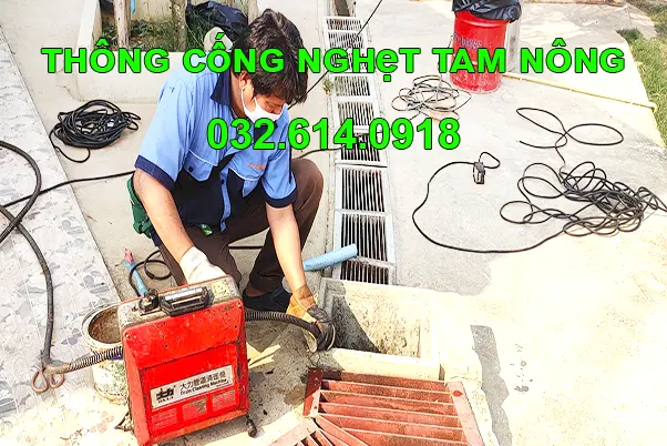 thông cống nghẹt Tam Nông uy tín