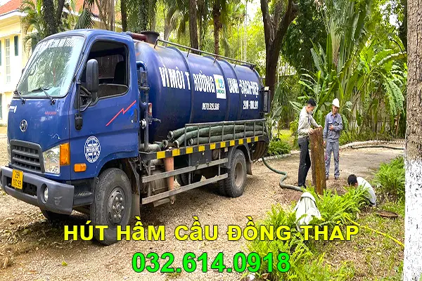 dịch vụ hút hầm cầu Đồng Tháp chuyên nghiệp của Môi Trường Đồng Tháp Trung Tín