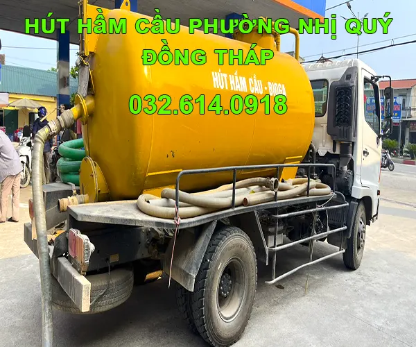 dịch vụ hút hầm cầu phường Nhị Quý của Môi Trường Đồng Tháp Trung Tín