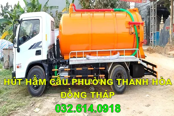 Hút hầm cầu tại Thanh Hòa Đồng Tháp liên hệ 032.614.0918 1 dịch vụ hút hầm cầu tại Thanh Hòa Đồng Tháp