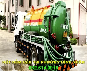 hút hầm cầu tại phường Bình Xuân