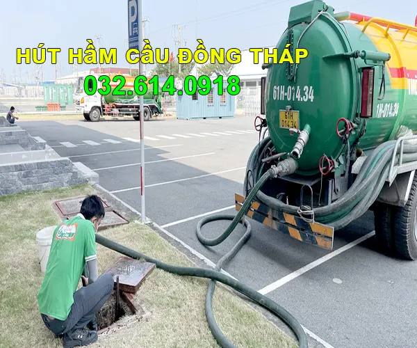 Quy trình thực hiện hút hầm cầu tại Đồng Tháp chuyên nghiệp