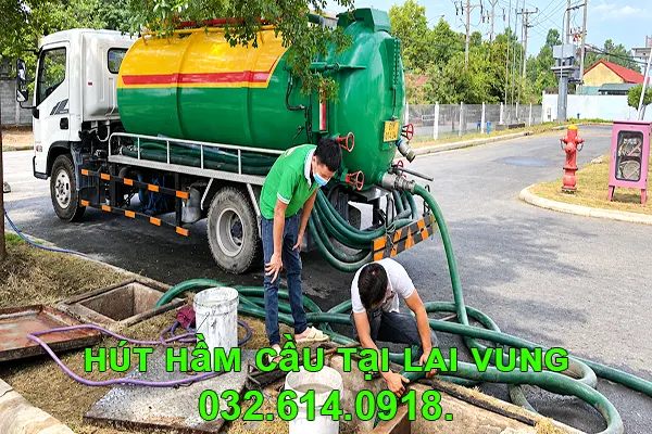Thi công hút hầm cầu tại Lai Vung