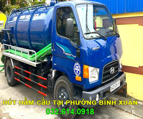 Thi công hút hầm cầu tại phường Bình Xuân