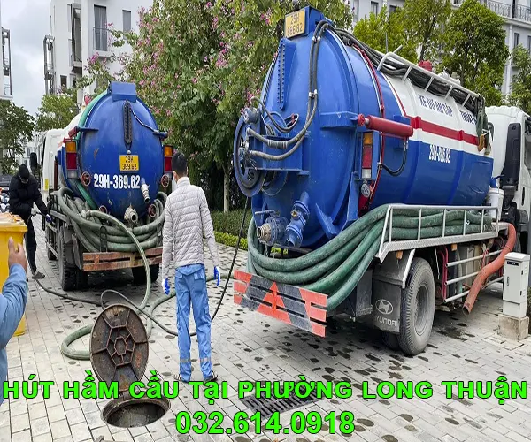 Hút hầm cầu tại phường Long Thuận - gọi 032.614.0918 1 xe hút hầm cầu tại phường Long Thuận