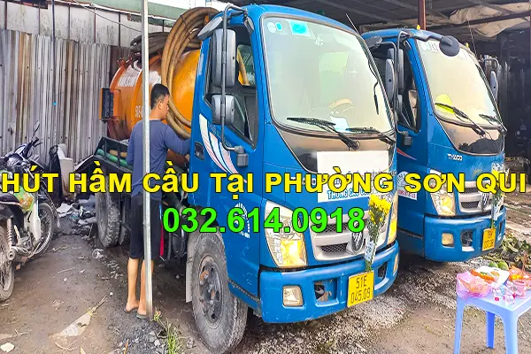 Hút hầm cầu tại phường Sơn Qui - Gọi 032.614.0918 1 xe hút hầm cầu tại phường Sơn Qui