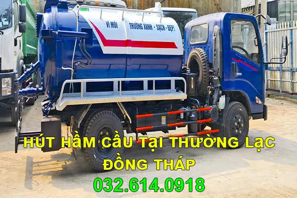 Hút hầm cầu tại Thường Lạc Đồng Tháp - 032.614.0918 2 xe hút hầm cầu tại Thường Lạc Đồng Tháp