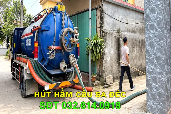 thi công hút hầm cầu Sa Đéc